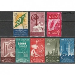 Egypt 1950s. Set of 8 stamps