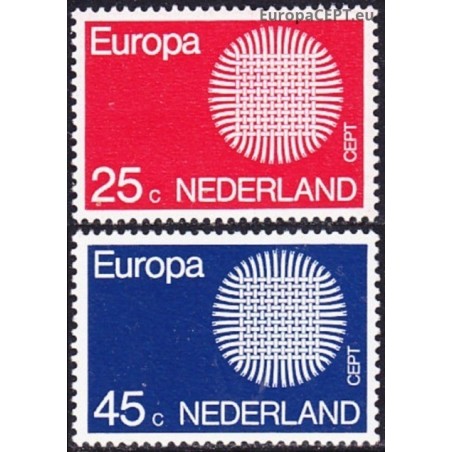 Netherlands 1970. CEPT: Stylised Sun from 24 Fibres