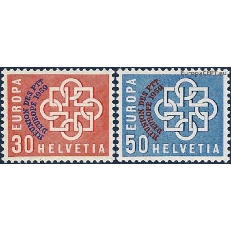 Switzerland 1959. Europa (ovp. for CEPT conference)