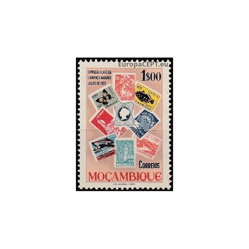 Mozambique 1953. Stamps on stamps
