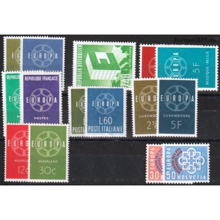 Set of stamps 1959. Europa