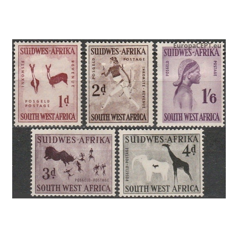 Pietvakarių Afrika 1954. Piešiniai ant akmens