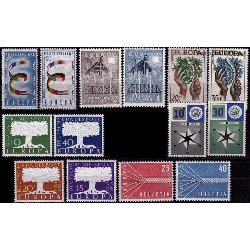 Set of stamps 1957. Europa