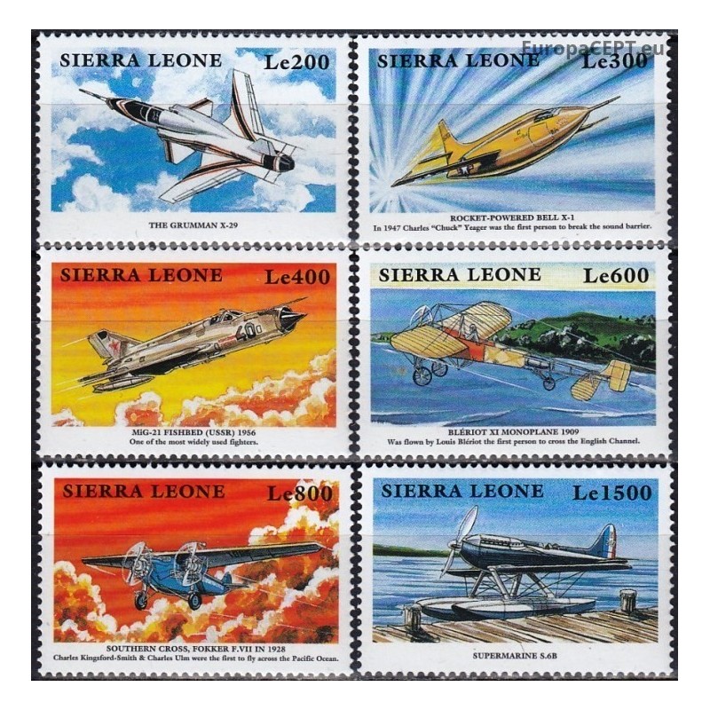 Sierra Leone 1999. Aircrafts