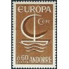 Andorra (french) 1966. CEPT: Symbolic Ship on a Calm Sea