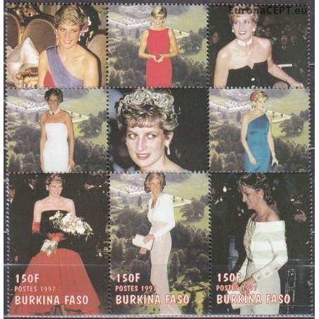 Burkina Faso 1998. Diana (Princess of Wales)