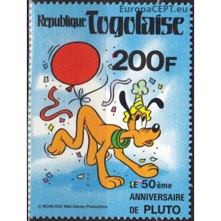 Togo 1980. 50 years Pluto