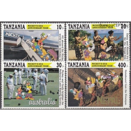Tanzania 1994. Disney figures