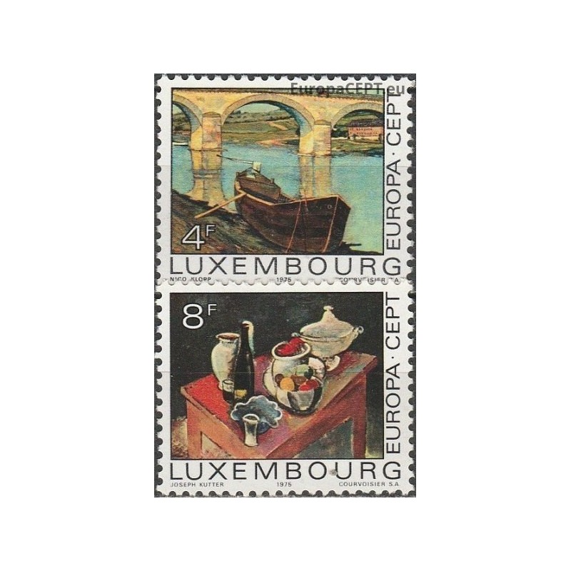 Luxembourg 1975. Paintings