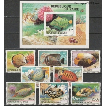 Zaire 1980. Tropical fishes