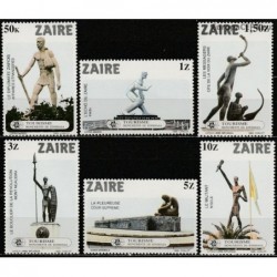 Zaire 1983. Monuments in...
