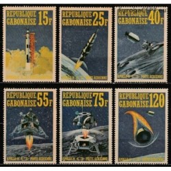 Gabon 1971. Manned spacecrafts