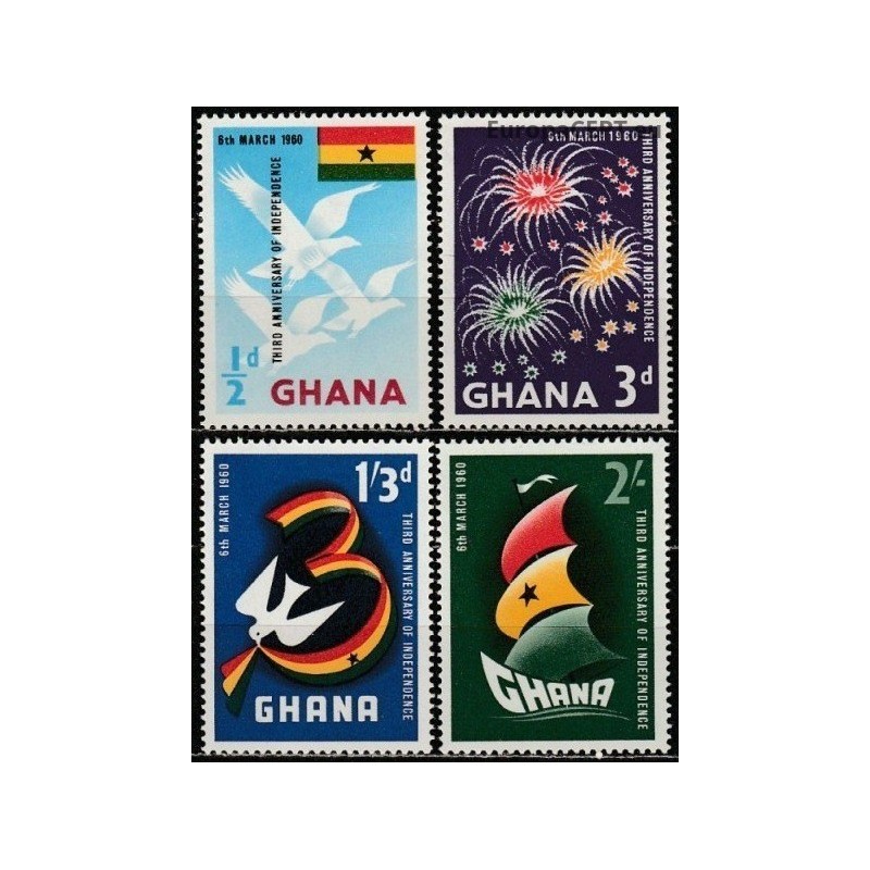 Ghana 1960. National independence anniversary