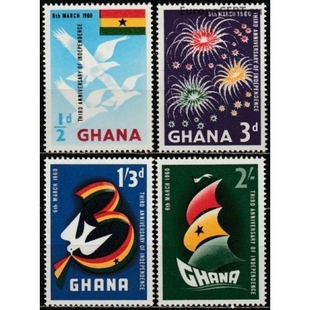 Ghana 1960. National independence anniversary