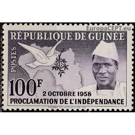 Gvinėja 1959. Nacionalinės nepriklausomybės paskelbimas