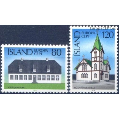 Iceland 1978. Architecture monuments