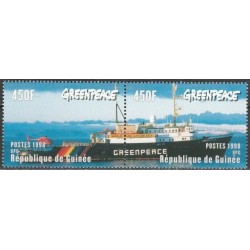 Guinea 1998. Greenpeace ship