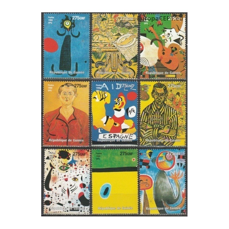 Guinea 1998. Paintings (Joan Miro)