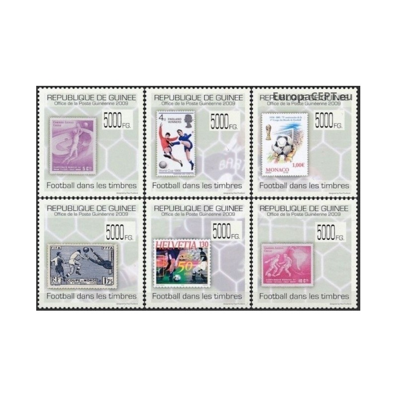 Guinea 2009. Stamps on stamps (soccer)