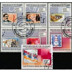 Guinea 2009. Stamps on stamps (chess)