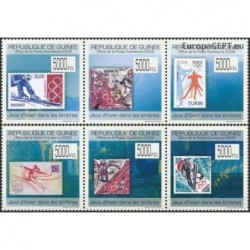 Guinea 2009. Stamps on stamps (winter olympic games)