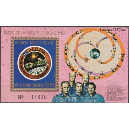 Equatorial Guinea 1975. Apollo-Sojuz mission