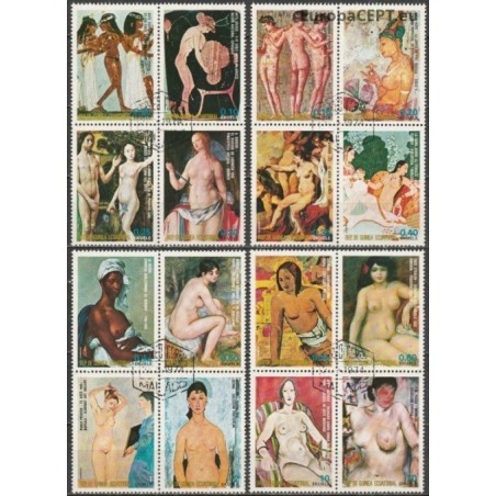 Equatorial Guinea 1975. Nude paintings