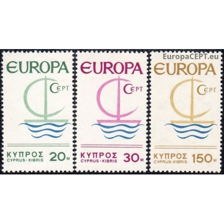 Kipras 1966. CEPT: Simbolinis laivelis