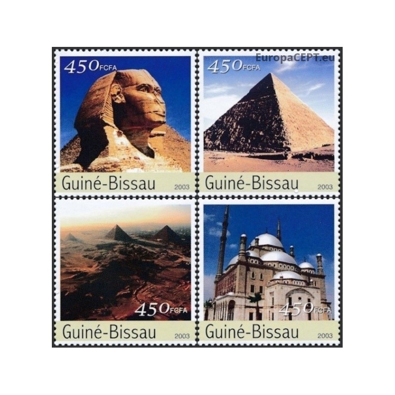 Guinea-Bissau 2003. Monuments of Egypt