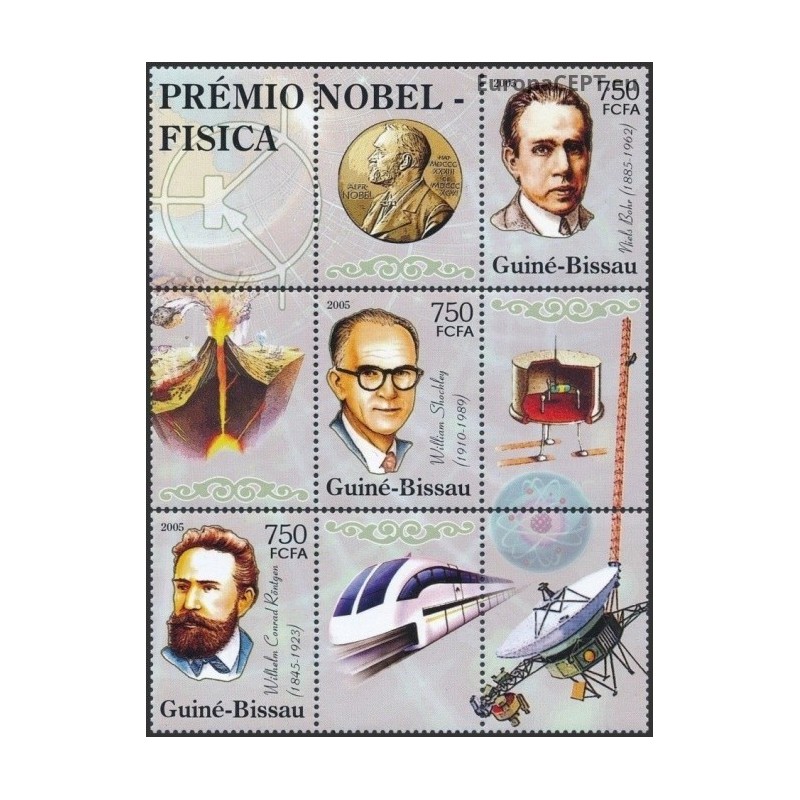 Guinea-Bissau 2005. Nobel Prize laureates (physics)