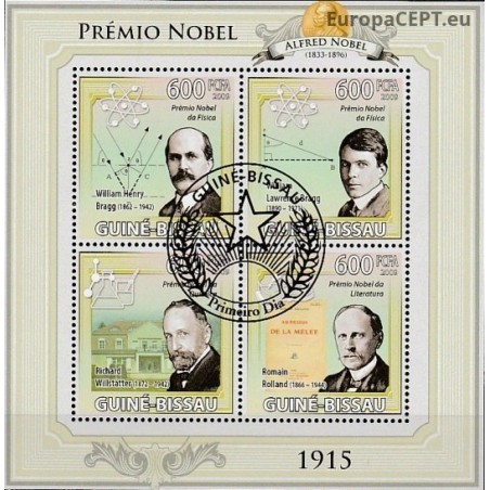 Guinea-Bissau 2009. Nobel Prize laureates 1915
