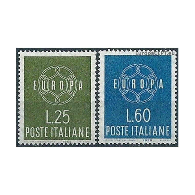 Italija 1959. Europa (stilizuota grandinė)