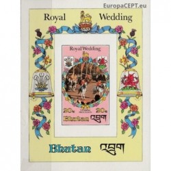 Bhutan 1981. Royal wedding