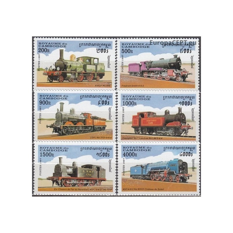 Cambodia 1997. Steam locomotives