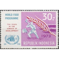 Indonezija 1973. Pasaulio maisto programa