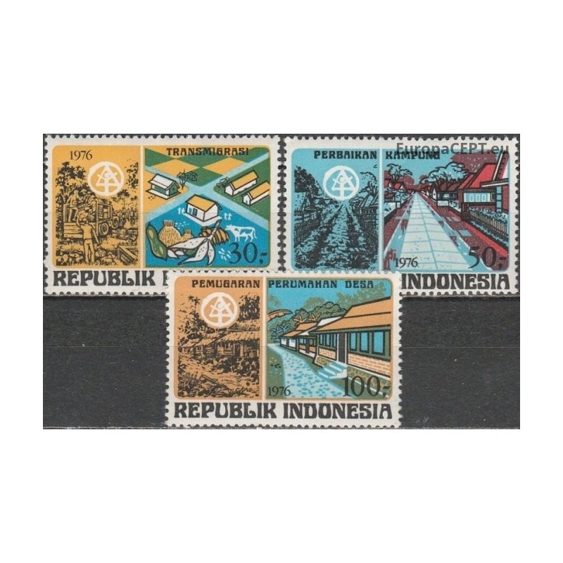 Indonezija 1976. Gyvenviečių statyba