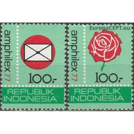 Indonesia 1977. Philatelic exhibition AMPHILEX