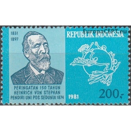 Indonesia 1981. Co-founder of the Universal Postal Union