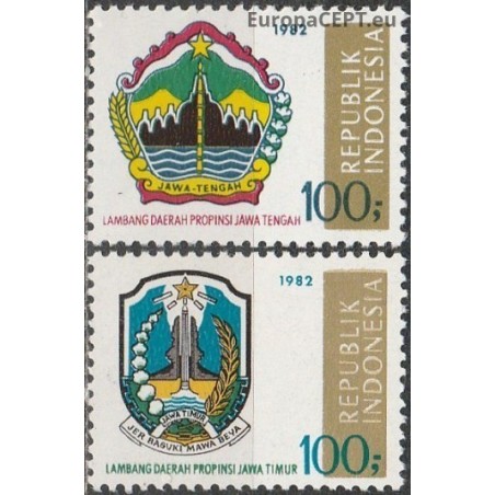 Indonezija 1982. Regionų herbai (3-ias leidimas)