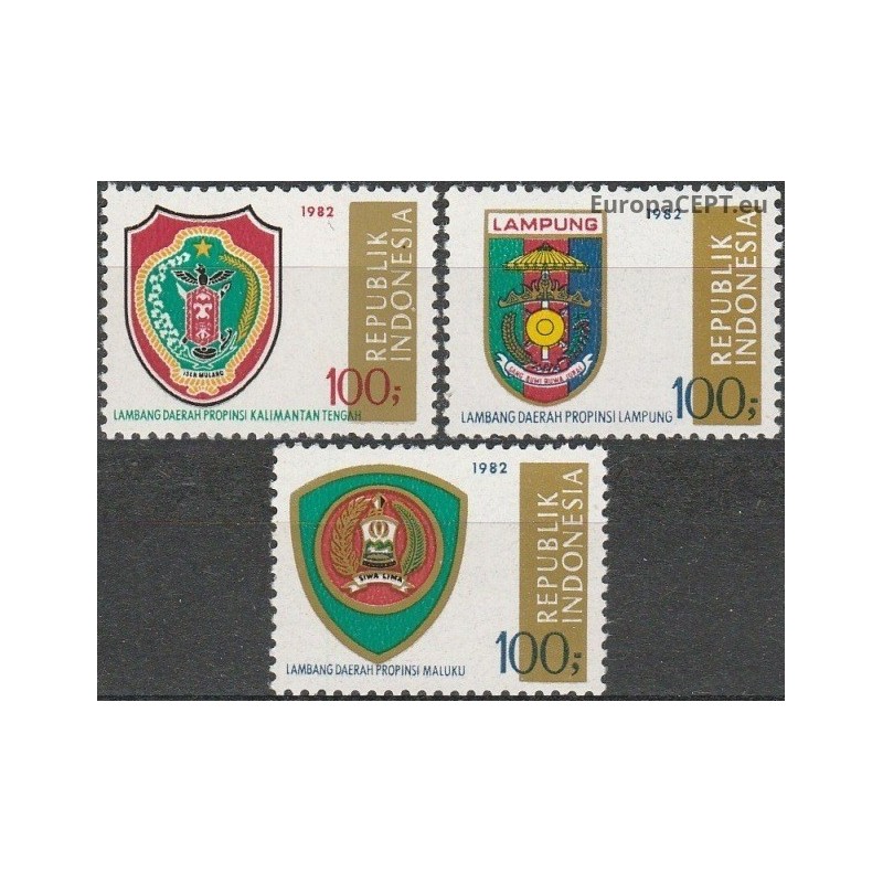Indonesia 1982. Coats of arms of the provinces (V)