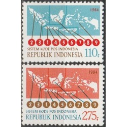 Indonezija 1984. Pašto kodai