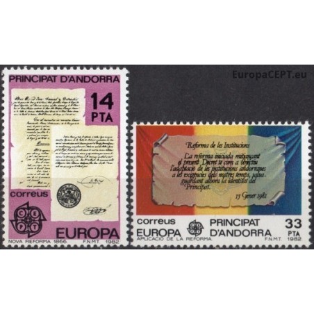 Andorra (spanish) 1982. Historic Events