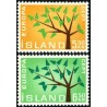 Iceland 1962. CEPT: Stylised Tree with 19 Leaves