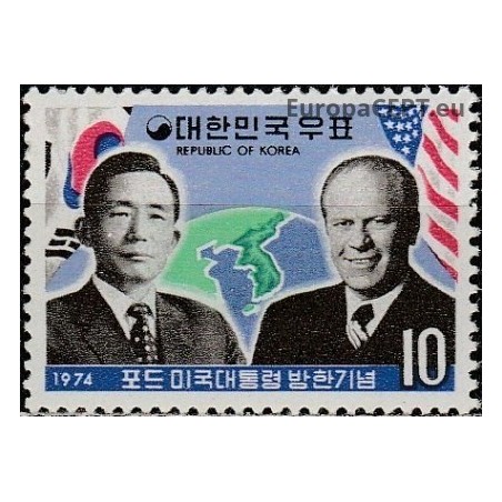 South Korea 1974. Visit of US President