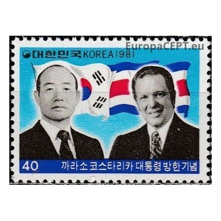 Pietų Korėja 1981. Korėjos ir Kosta Rikos prezidentai