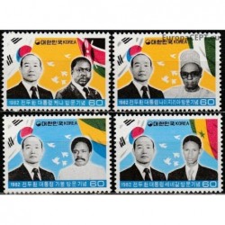 South Korea 1982. Visits of President to African states