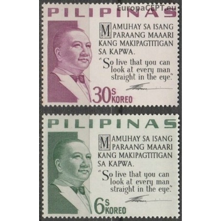 Philippines 1965. Elpidio Quirino (6th President)