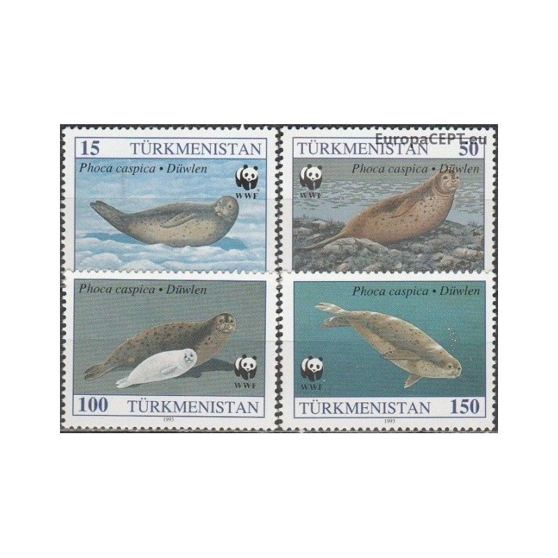 Turkmėnija 1993. Kaspijos jūros žinduoliai