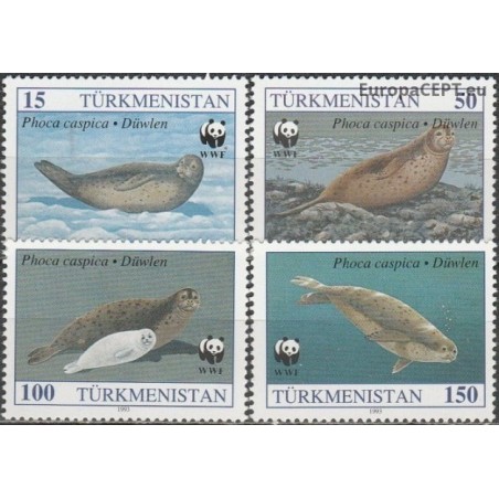 Turkmėnija 1993. Kaspijos jūros žinduoliai