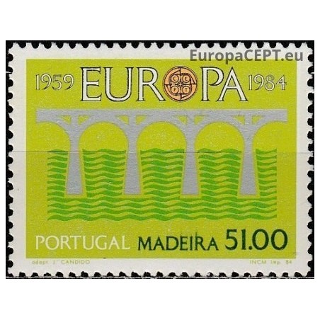 Madeira 1984. CEPT - 25-eri metai, Stilizuotas tiltas